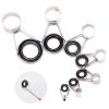 7-Piece Mixed-Size Telescopic Fishing Rod Guide Top Ring Set view 1