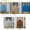 HGOuhK Vintage Café Swing Door, Half-Height Wooden Kitchen Door, Blue, 90 x 90 cm view 3