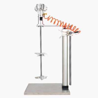 50-Gallon Pneumatic Mixer, 1/2 HP, Automatic Height Adjustment