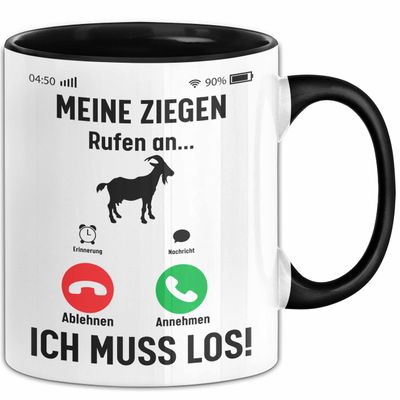 My Goats Are Calling... I Have to Go Mug, Black