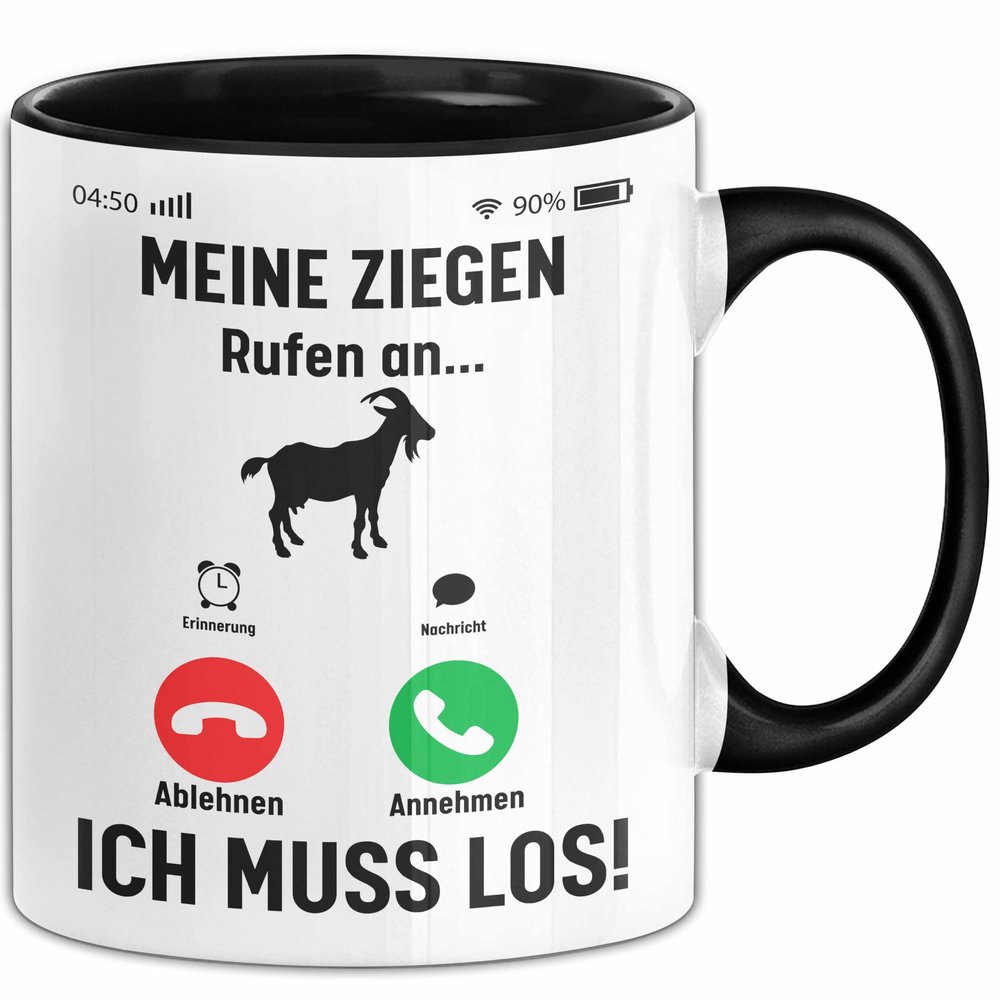 My Goats Are Calling... I Have to Go Mug, Black