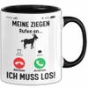 My Goats Are Calling... I Have to Go Mug, Black view 1