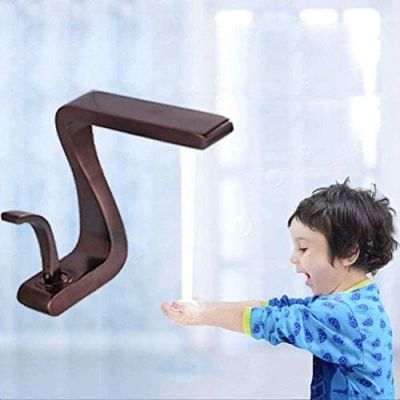 Kitchen Faucet with Curved Handle, Single-Handle Mixer, ORB