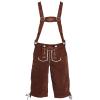 Beokeuioe Men's Leather Knee Breeches, Bavarian Traditional Style view 3