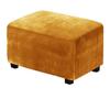 HHONGWYT Velvet Rectangular Ottoman Footstool Cover, Stretch, Washable, XL #2, 150 x 65 x 40 cm view 1