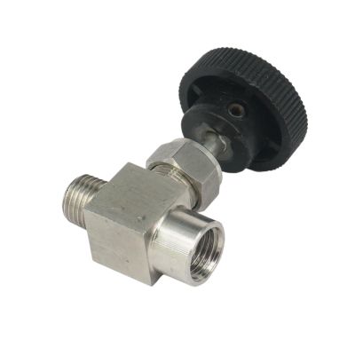 HAPRSLIKG 1/4" 3/8" NPT Female-to-Male 304 Stainless Steel Needle Valve, Flow Control