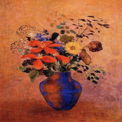 DTAUPREB DIY Paint by Numbers Kit, Vase with Flowers, Odilon Redon