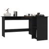 L-Shaped Corner Desk, 120 x 140 x 75 cm, Black view 4