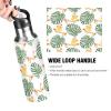 Straw Water Bottle, Leakproof, Tropical Frog & Palm Leaves, Vacuum-Insulated, 600 ml view 4