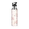 Water Bottle with Straw, Leakproof, Pink Pig Hearts, Vacuum-Insulated, 600 ml view 1