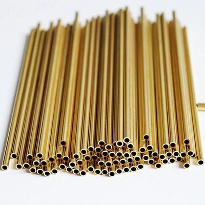 1-Piece H62 Brass Capillary Tube, 500 mm Length, 1/1.2/1.5/1.6/1.8/2/2.5/3 mm Outer Diameter, 3 × 0.3 × 500 mm