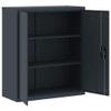 Keyroto Metal Filing Cabinet with Shelves and Lock, Steel, Anthracite, 90 x 40 x 105 cm view 4