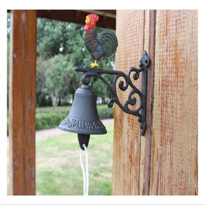Cast Iron Doorbell, Vintage Farmhouse Wall Bell