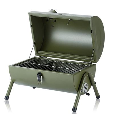 MYVVKIA Portable Charcoal Grill, Smoker Grill, Outdoor Camping BBQ Kettle Grill for Patio or Garden