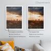 Skane MDF Frame for 56 x 71 cm Picture, White Wood Grain, with Acrylic Glass view 2