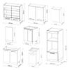 Vicco Fame-Line Kitchen Unit, Bordeaux High-Gloss/Anthracite, 300 cm view 3