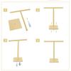 Freestanding 304 Stainless Steel T-Shaped Towel Rack view 4
