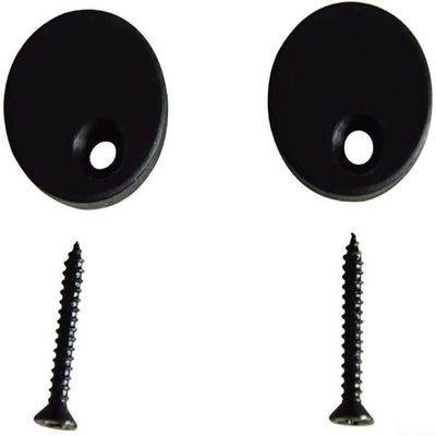 Black Sliding Door Hardware Set with Anti-Jump Wheel Blocks, Long-Lasting