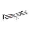 Gray Wall-Mounted Towel Rack, 60 cm view 2