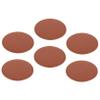 Hoement Set of 6 Non-Slip, Heat-Resistant PU Leather Coasters view 1