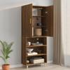 Brown Oak Wall Cabinet, 69.5 x 34 x 90 cm view 4