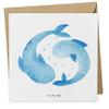 Mr. & Mrs. Panda Pisces Zodiac Greeting Card view 1