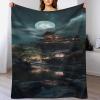 Japanese-Style 3D Flannel Fleece Throw Blanket, Soft Warm Sofa Blanket, 130 x 150 cm view 1