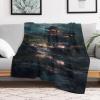 Japanese-Style 3D Flannel Fleece Throw Blanket, Soft Warm Sofa Blanket, 130 x 150 cm view 2