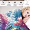 Soft Flannel Fleece Throw Blanket with Japanese Cherry Tree Design, 130 × 150 cm view 3
