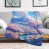 PAZZK Japanese-Style 3D Printed Flannel Fleece Throw Blanket, Soft Sofa and Bed Blanket, 130 x 150 cm view 2