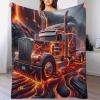 LKW 3D Pattern Fleece Blanket, Warm and Soft Flannel Throw view 1