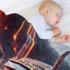 LKW 3D Pattern Fleece Blanket, Warm and Soft Flannel Throw view 4