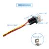 REIUAFWYGV JD-2914 4-Pin DC 24V 80A Universal Automotive Electronic Starter/Fuse Relay Power Switch with Wiring Harness view 3