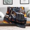 Truck Throw Blanket, Warm & Cozy, Washable, 130 x 150 cm view 2