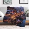PAZZK Premium Flannel Throw Blanket with 3D Pattern, Japanese Style view 2