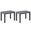 ZEYUAN Garden Benches, 2 Pieces, Anthracite Plastic view 1