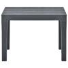 ZEYUAN Garden Benches, 2 Pieces, Anthracite Plastic view 3