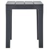 ZEYUAN Garden Benches, 2 Pieces, Anthracite Plastic view 4