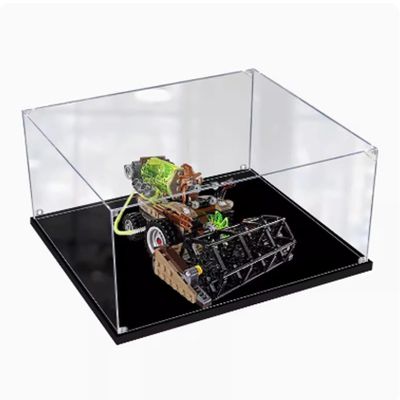 FEIFANBOYANG Transparent Acrylic Display Case for LEGO 76054 Harvester of Terror Model, Dustproof, 34.8 x 34.8 x 15 cm, 3 mm (Case Only)