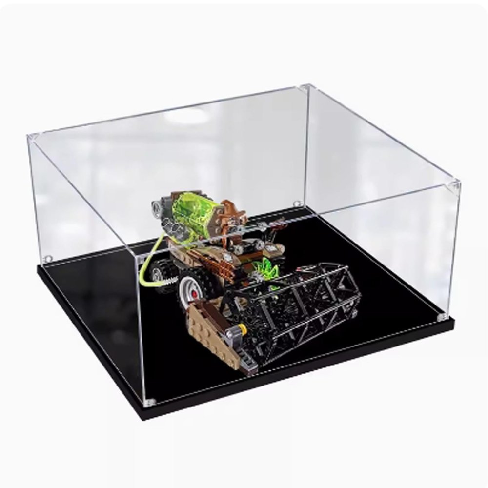FEIFANBOYANG Transparent Acrylic Display Case for LEGO 76054 Harvester of Terror Model, Dustproof, 34.8 x 34.8 x 15 cm, 3 mm (Case Only)