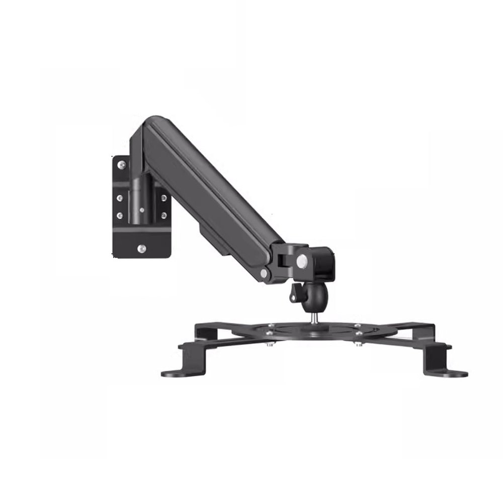 Universal Telescopic Swivel Projector Mount, Foldable, Wall-Mount, Black, Single