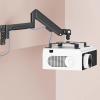 Universal Telescopic Swivel Projector Mount, Foldable, Wall-Mount, Black, Single view 3