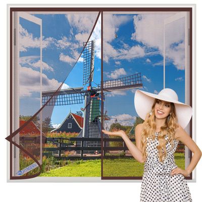 Magnetic Insect Screen, Brown, 50 x 110 cm