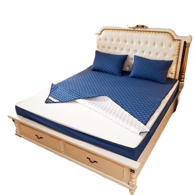 Waterproof Quilted Mattress Cover with Zipper, Six-Sided, NIU zai LAN, 150 x 200 x 20 cm