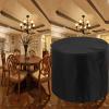 JMDNTQ Round Patio Table Cover 115 x 70 cm, Waterproof 420D Oxford Fabric view 4
