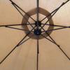 Replacement Patio Umbrella Canopy, 6/8 Ribs, UV50+, Waterproof, Black, 200/270/300 cm (2.8 ft) view 2