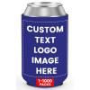 Personalized Neoprene Can Cooler Sleeves, 300-Pack, Insulated, for 340 ml Cans and Bottles, Navy Blue view 1