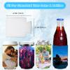 Personalized Neoprene Can Cooler Sleeves, 300-Pack, Insulated, for 340 ml Cans and Bottles, Navy Blue view 2