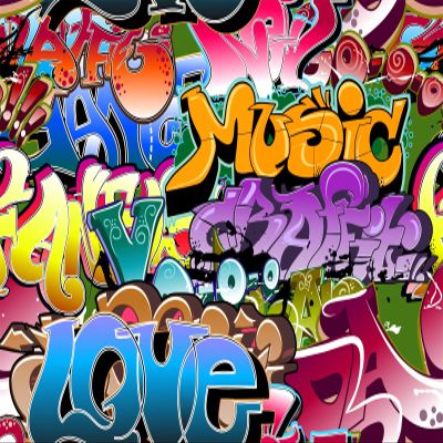 BELECO 6 x 3 m Graffiti Hip-Hop Backdrop