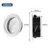 SMZhomeone Adjustable ABS Ventilation Grille, 125 mm view 2